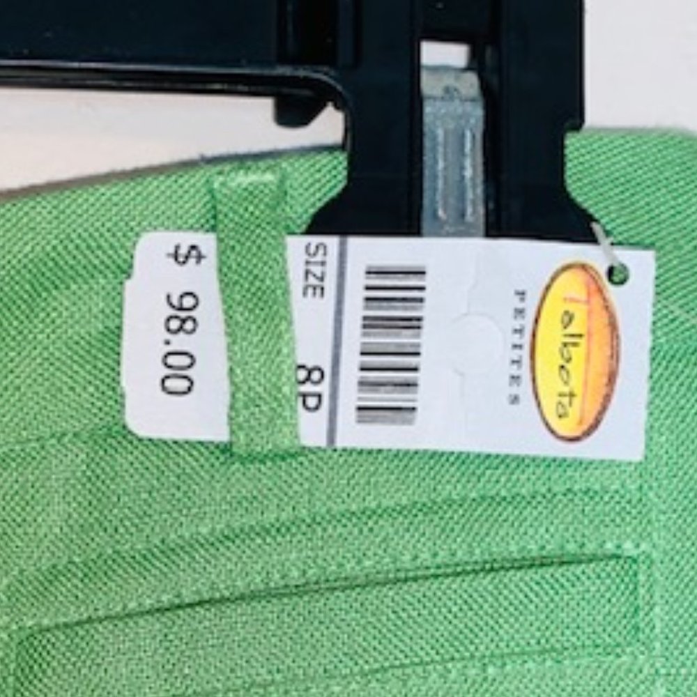Talbots New Green Linen Pants Size 8P Petite - Picture 4 of 4